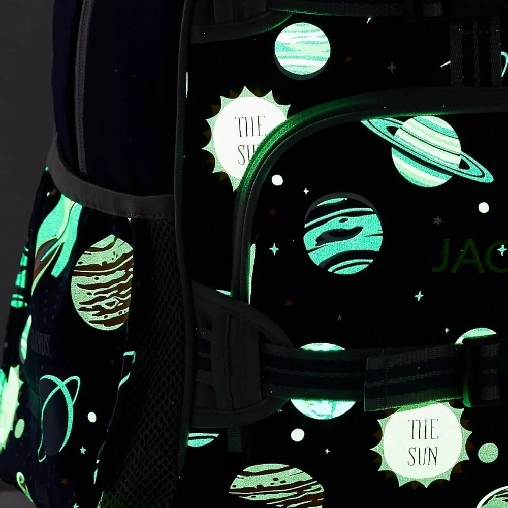 Pottery Barn Kids Mackenzie Navy Solar System Glow-in-the-Dark Backpack - Small